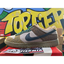 Load image into Gallery viewer, nike dunk low safari golden moss 2022 sz 10.5
