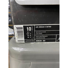 Load image into Gallery viewer, AIR JORDAN 11 SILVER ANNIVERSARY SZ 10 2010
