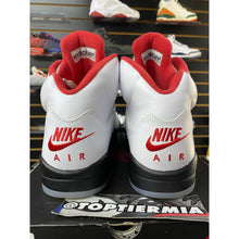 Load image into Gallery viewer, AIR JORDAN 5 FIRE RED SILVER TOUNGE SZ 12
