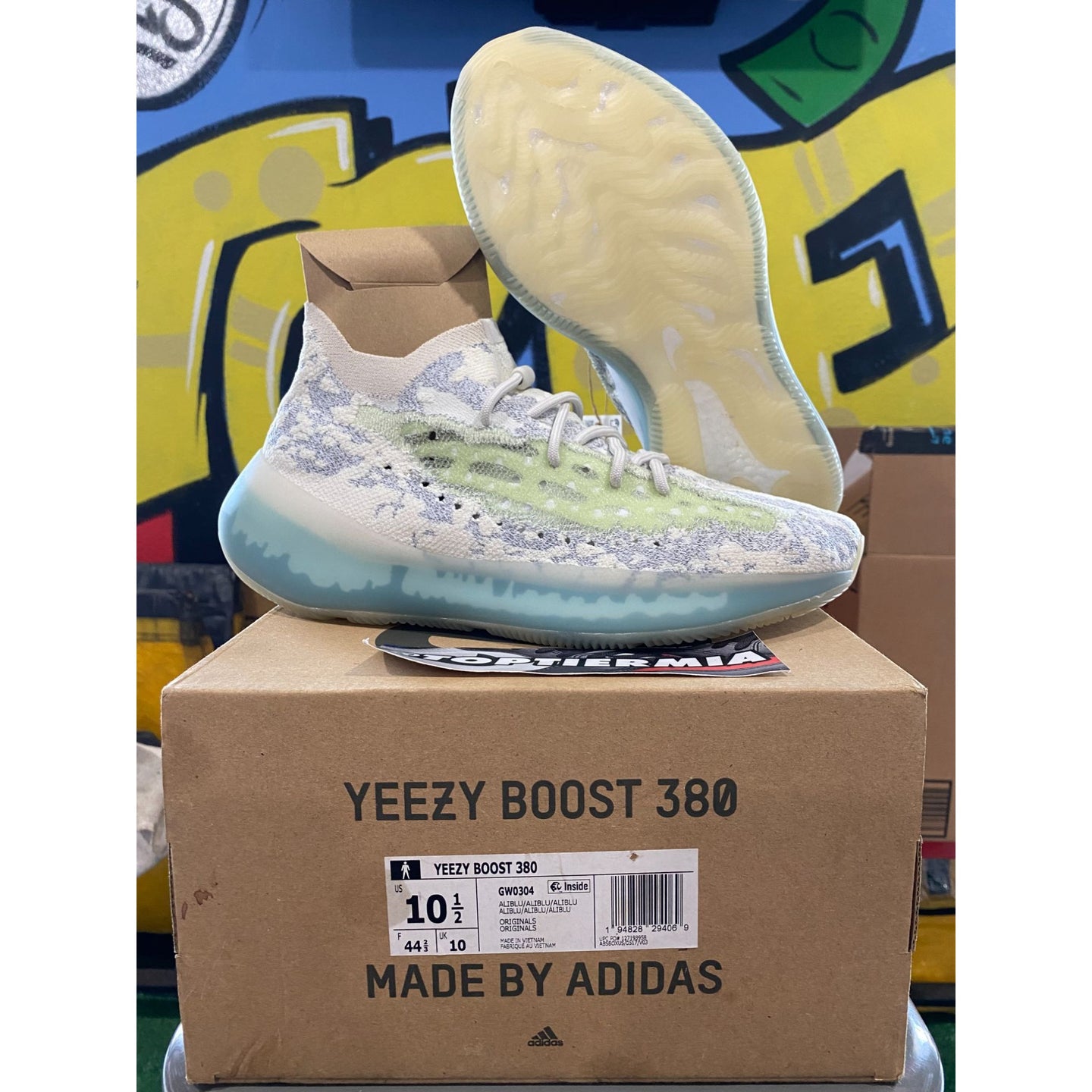 yeezy boost 380 alien blue 2021 sz 10.5 BRAND NEW