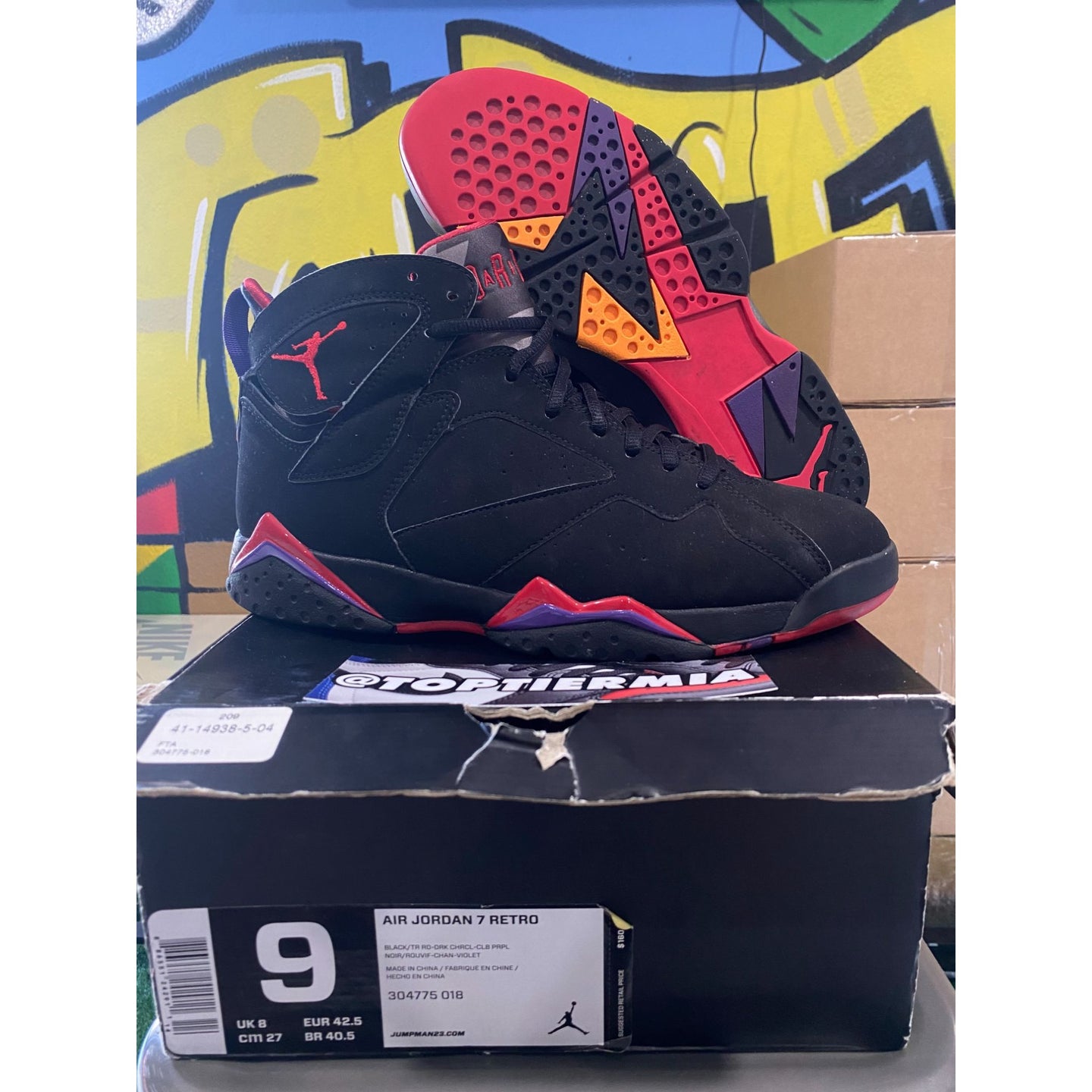 air jordan 7 raptors 2012 sz 9