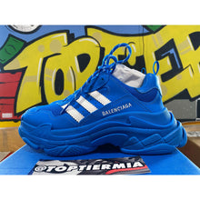 Load image into Gallery viewer, Balenciaga x adidas Triple S Blue White 2022 sz 41eu/8us BRAND NEW
