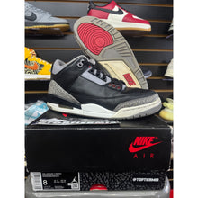 Load image into Gallery viewer, AIR JORDAN 3 BLACK CEMENT 2024 SZ 8
