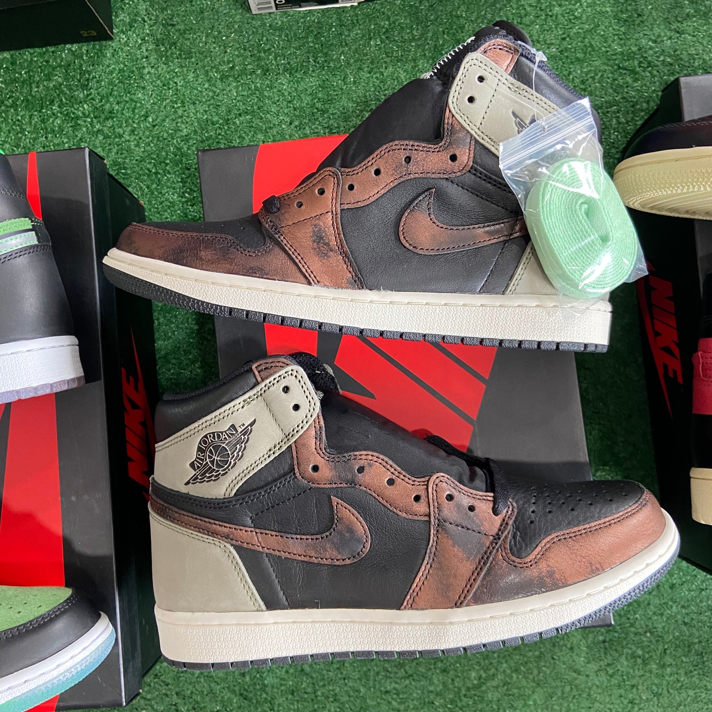 air jordan 1 high og light army rust shadow patina 2021 sz 9 BRAND NEW