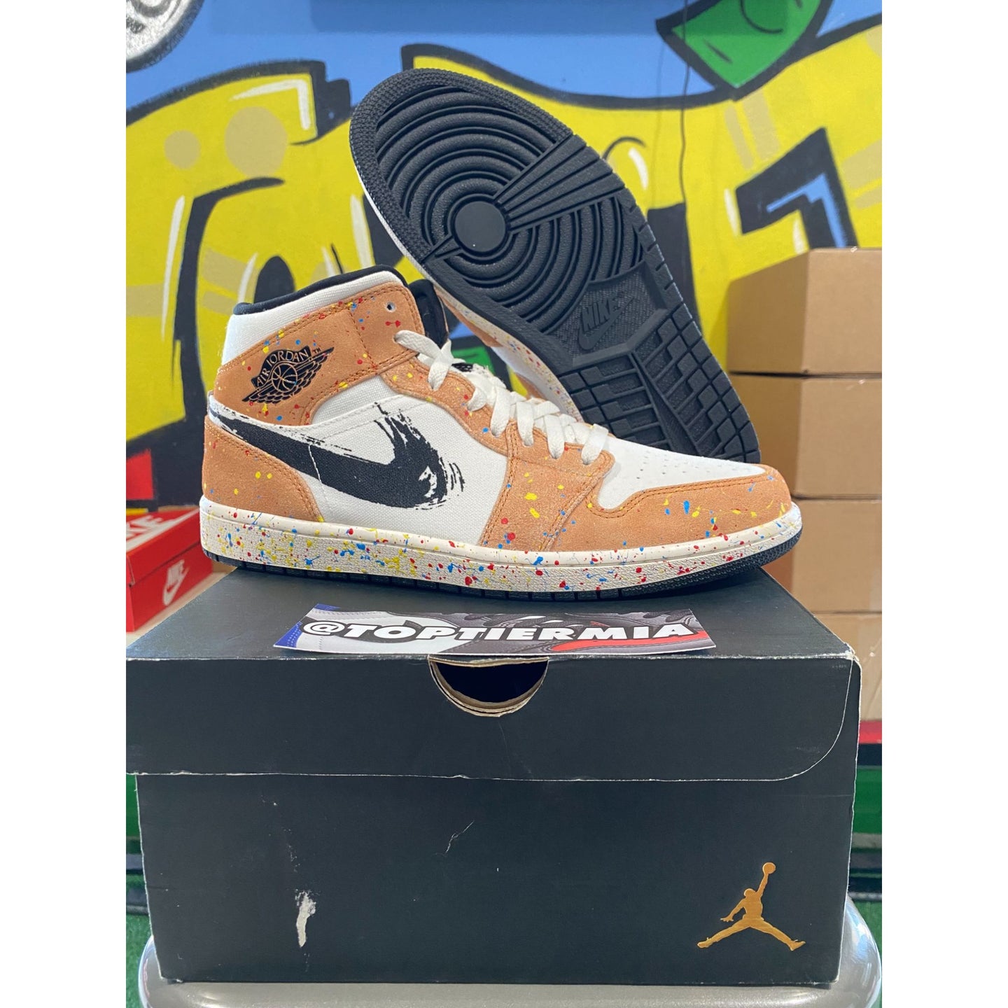 air jordan 1 mid brushstroke 2021 sz 11 BRAND NEW