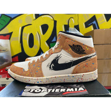 Load image into Gallery viewer, air jordan 1 mid brushstroke 2021 sz 11 BRAND NEW

