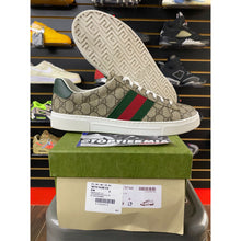 Load image into Gallery viewer, GUCCI ACE CRYSTAL CANVAS BEIGE SZ 9UK/9.5 US
