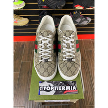 Load image into Gallery viewer, GUCCI ACE CRYSTAL CANVAS BEIGE SZ 9UK/9.5 US
