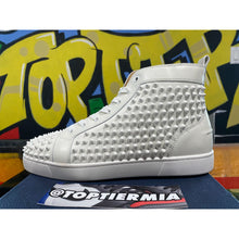 Load image into Gallery viewer, christian louboutin white silver spikes 2020 sz 43eu/10us
