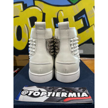 Load image into Gallery viewer, christian louboutin white silver spikes 2020 sz 43eu/10us
