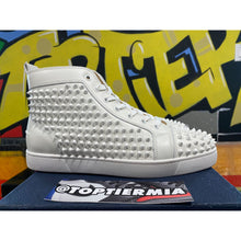 Load image into Gallery viewer, christian louboutin white silver spikes 2020 sz 43eu/10us
