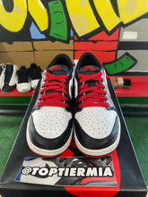 Load image into Gallery viewer, air jordan 1 low gs black toe 2023 sz 6.5
