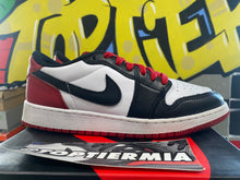 Load image into Gallery viewer, air jordan 1 low gs black toe 2023 sz 6.5
