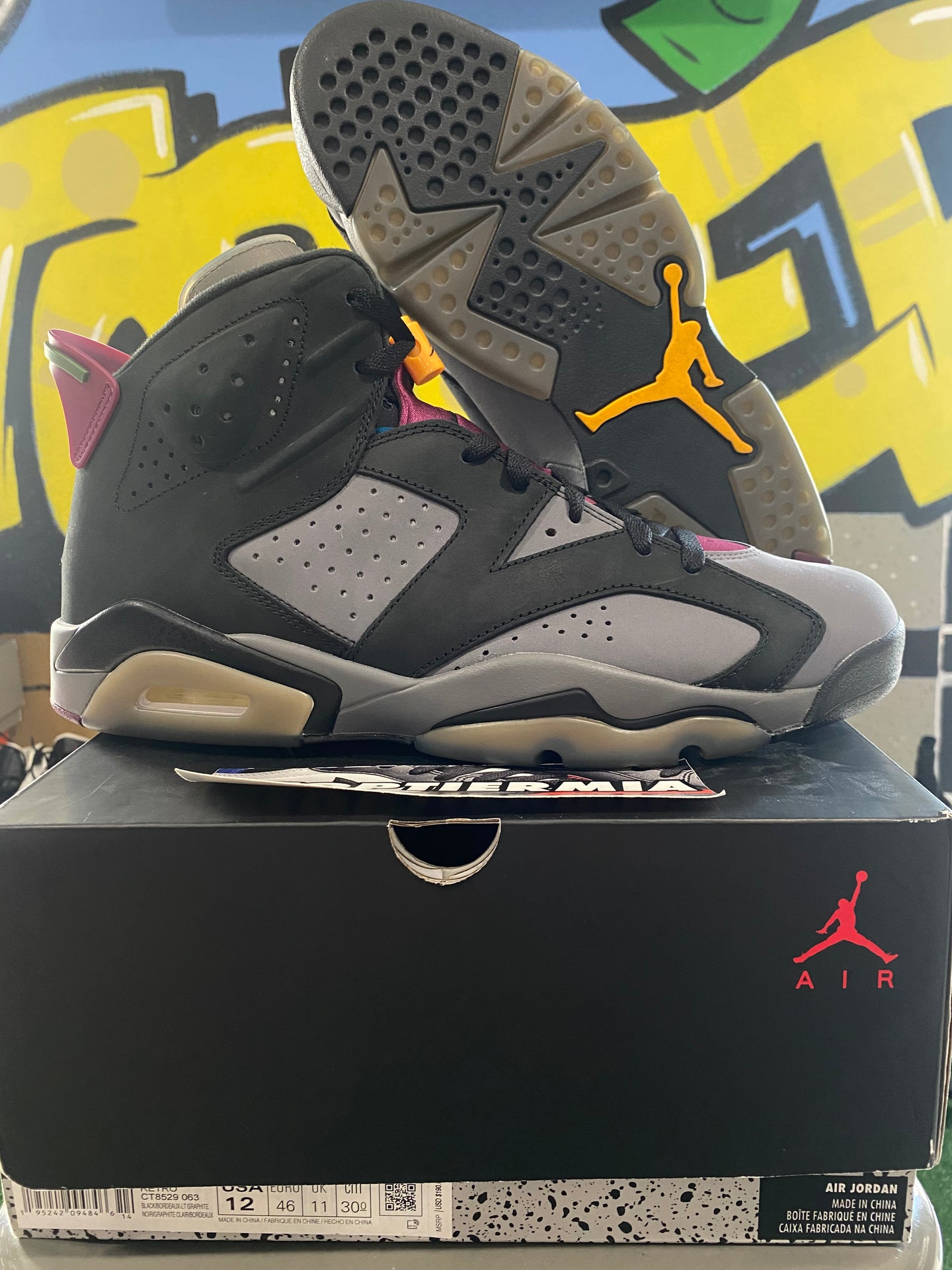air jordan 6 bordeaux 2021 sz 12