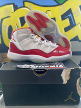 Load image into Gallery viewer, air jordan 11 gs cherry 2022 sz 5.5
