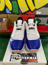 Load image into Gallery viewer, air jordan 11 low wmns white concord 2020 sz 12w/10.5m BRAND NEW
