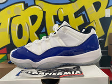 Load image into Gallery viewer, air jordan 11 low wmns white concord 2020 sz 12w/10.5m BRAND NEW
