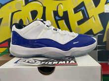 Load image into Gallery viewer, air jordan 11 low wmns white concord 2020 sz 12w/10.5m BRAND NEW
