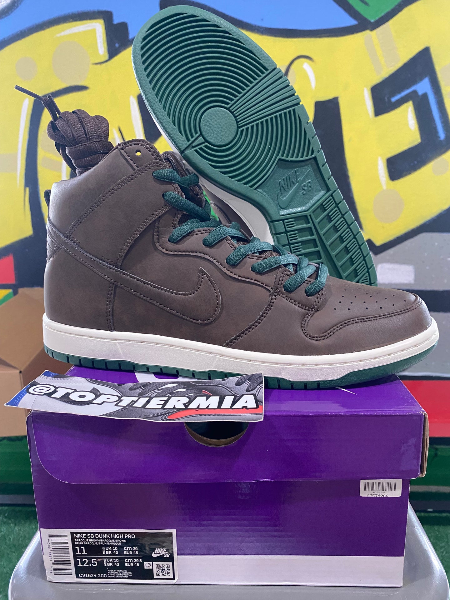 nike sb dunk high baroque brown 2021 sz 11 BRAND NEW