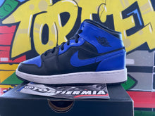 Load image into Gallery viewer, air jordan 1 mid gs hyper royal 2021 sz 6y
