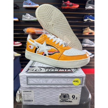 Load image into Gallery viewer, BAPESTA M1 LOW SHARK FACE ORANGE SZ 9.5

