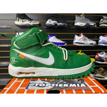Load image into Gallery viewer, nike air force 1 mid off white pine green sz 8.5

