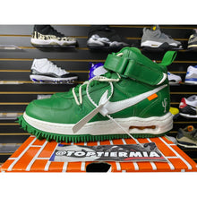 Load image into Gallery viewer, nike air force 1 mid off white pine green sz 8.5
