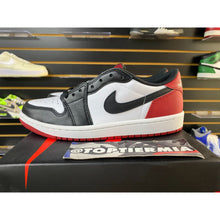 Load image into Gallery viewer, AIR JORDAN 1 LOW BLACK TOE SZ 7.5 BRAND NEW
