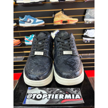 Load image into Gallery viewer, bape bapesta low black snakeskin 2020 sz 9.5
