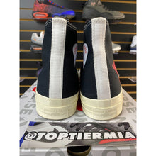 Load image into Gallery viewer, CONVERSE CHUCK TAYLOR ALLSTAR 70 HI COMME DE GARCONS PLAY BLACK SZ 11
