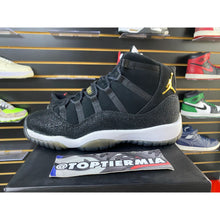 Load image into Gallery viewer, AIR JORDAN 11 HEIRESS BLACK STINGRAY (GS) SZ 9W/7.5MN

