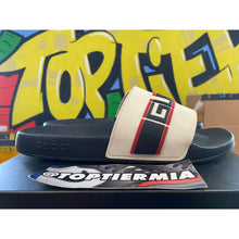 Load image into Gallery viewer, gucci slide stripe white ecru 2019 sz 12ul/13us
