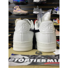 Load image into Gallery viewer, A BATHING APE BAPESTA #1 WHITE BLACK PATENT LEATHER SZ 10
