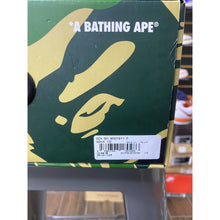 Load image into Gallery viewer, A BATHING APE BAPESTA #1 WHITE BLACK PATENT LEATHER SZ 10

