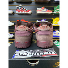 Load image into Gallery viewer, nike dunk low city of love burgundy crush sz 10
