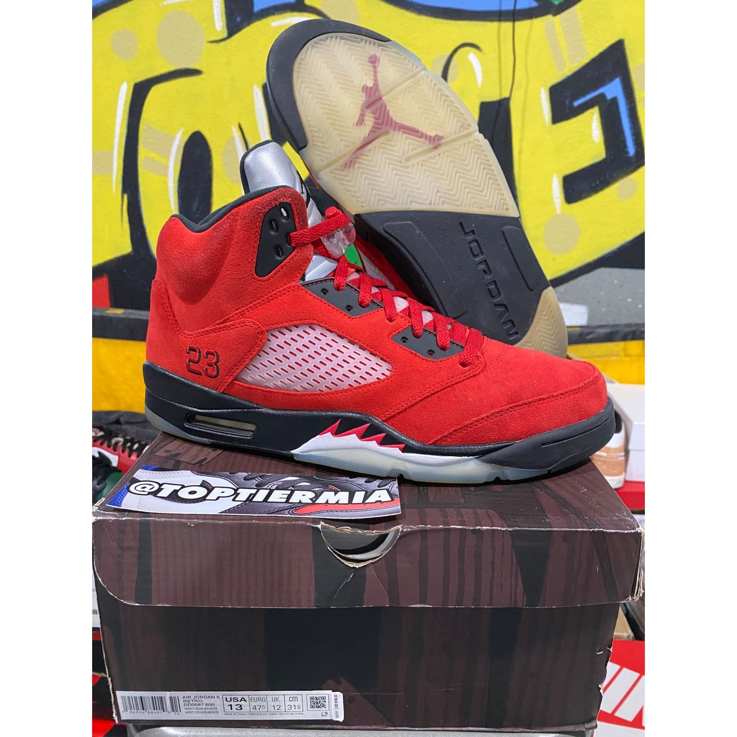 air jordan 5 raging bulls 2021 sz 13