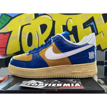 Load image into Gallery viewer, Nike Air Force 1 Low Undefeated 5 On It Blue Yellow Croc 2021 sz 10.5
