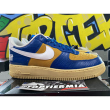 Load image into Gallery viewer, Nike Air Force 1 Low Undefeated 5 On It Blue Yellow Croc 2021 sz 10.5
