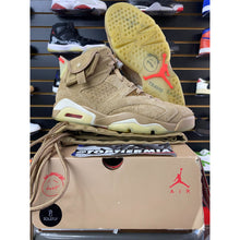 Load image into Gallery viewer, AIR JORDAN 6 TRAVIS SCOTT BRITISH KHAKI SZ 9
