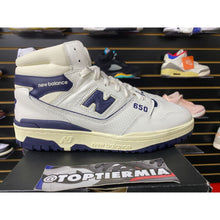 Load image into Gallery viewer, NEW BALANCE 650R AIME LEON DORE WHITE NAVY SZ 11 BRAND NEW

