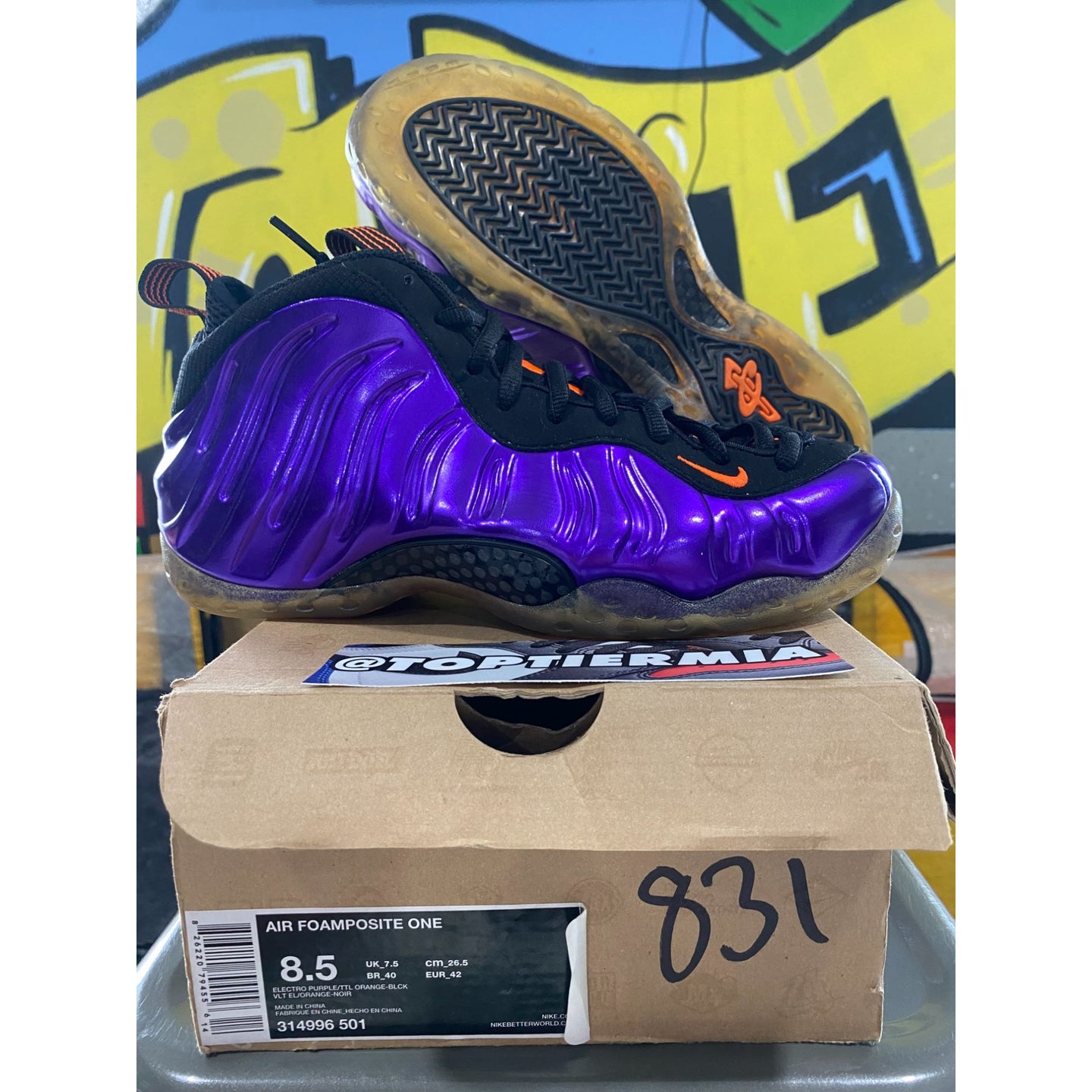 nike foamposite one phoenix suns 2013 sz 8.5