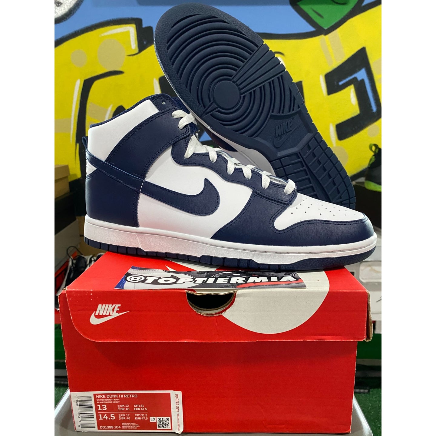 nike dunk high championship navy 2021 sz 13