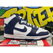 Load image into Gallery viewer, nike dunk high championship navy 2021 sz 13
