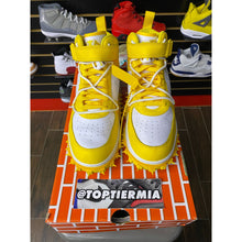 Load image into Gallery viewer, nike air force 1 mid off white varsity maize sz 9

