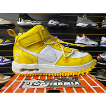 Load image into Gallery viewer, nike air force 1 mid off white varsity maize sz 9
