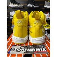 Load image into Gallery viewer, nike air force 1 mid off white varsity maize sz 9

