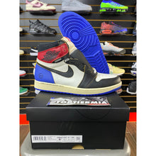 Load image into Gallery viewer, AIR JORDAN 1 HIGH OG FRAGMENT x UNION VARSITY RED SPORT ROYAL SZ 9.5 BRAND NEW
