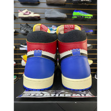 Load image into Gallery viewer, AIR JORDAN 1 HIGH OG FRAGMENT x UNION VARSITY RED SPORT ROYAL SZ 9.5 BRAND NEW
