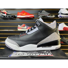 Load image into Gallery viewer, air jordan 3 black cement 2024 sz 9.5

