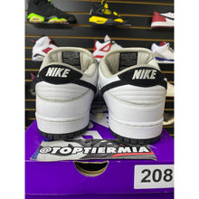 Load image into Gallery viewer, NIKE SB DUNK LOW WHITE BLACK  SZ 14
